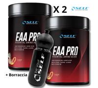 SELF OMNINUTRITION - EAA Pro 400g x 2 = 800g Aminoacidi Essenziali + Borraccia