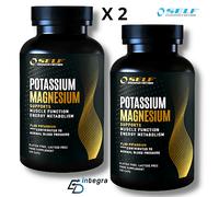 SELF OMNINUTRITION - Potassium Magnesium 120 cps X 2 Potassio e Magnesio