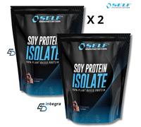 SELF Omninutrition Soy Protein 1000 gr x 2 =2000 gr Proteine Isolate della Soia