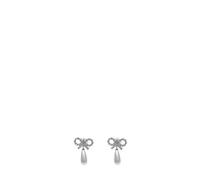 Self Portrait, ,Accessories ,Donna ,Grigio ,ONE SIZE Orecchini Crystal Bow Pearl