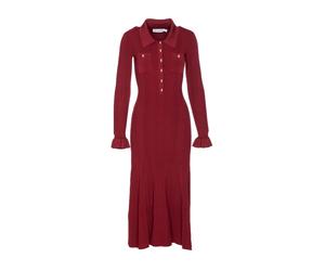 Self Portrait - Abito Bordeaux Aw25 Elegante Stile Chic - - Dresses - Donna - Rosso - S