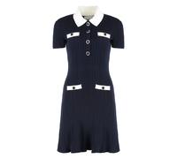 Self Portrait - Abito in maglia a costine - - Dresses - Donna - Blu - M