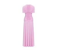 Self Portrait - Abito Lungo Arricciato - - Dresses - Donna - Rosa - S