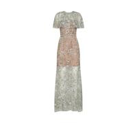 Self Portrait - Abito Lungo con Mantella Ricamata - - Dresses - Donna - Verde - 2XS