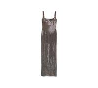 Self Portrait - Abito lungo con scollo quadrato e strass - - Dresses - Donna - Grigio - M