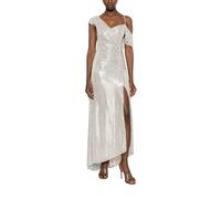 Self Portrait - Abito Lungo con Strass e Volant - - Dresses - Donna - Grigio - S