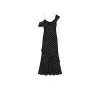 Self Portrait - Abito Lungo in Georgette a Pois - - Dresses - Donna - Nero - L