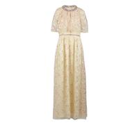 Self Portrait - Abito Maxi con Decorazioni Floreali - - Dresses - Donna - Beige - S