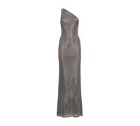 Self Portrait - Abito Maxi Monospalla con Strass - - Dresses - Donna - Grigio - L