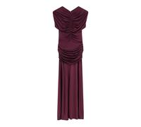 Self Portrait - Abito Midi Arricciato in Jersey - - Dresses - Donna - Rosso - M