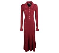 Self Portrait, ,Dresses ,Donna ,Viola ,S Abito Midi in Maglia a Costine