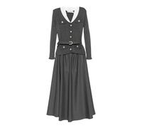 Self Portrait - Abito Midi in Maglia Twill - - Dresses - Donna - Grigio - S
