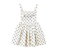 Self Portrait - Abito Midi in Raso a Pois - - Dresses - Donna - Bianco - M