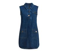 Self Portrait - Abito Mini Senza Maniche in Denim Blu - - Dresses - Donna - Blu - XL