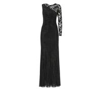 Self Portrait - Abito Nero con Manica in Pizzo e Strass - - Dresses - Donna - Nero - M