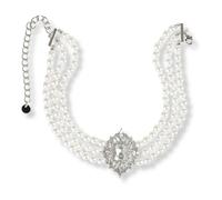 Self Portrait, ,Accessories ,Donna ,Bianco ,ONE SIZE Crystal Pearl Choker