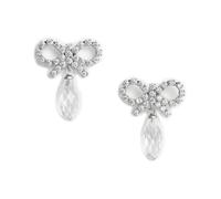 Self Portrait, ,Accessories ,Donna ,Grigio ,ONE SIZE Bow Detail Earrings