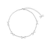 Self Portrait, ,Accessories ,Donna ,Grigio ,ONE SIZE Crystal Bow Necklace