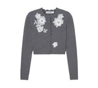 Self Portrait - Aw26-150C Cardigan - - Knitwear - Donna - Grigio - S