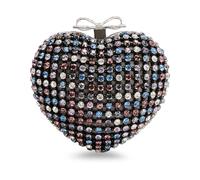 Self Portrait, ,Bags ,Donna ,Multicolore ,ONE SIZE Crystal Heart Clutch