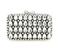Self Portrait, ,Bags ,Donna ,Nero ,ONE SIZE Pochette da Sera in Raso con Cristalli