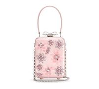 Self Portrait, ,Bags ,Donna ,Rosa ,ONE SIZE Mini borsa in raso floreale con cristalli