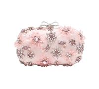 Self Portrait, ,Bags ,Donna ,Multicolore ,ONE SIZE Pochette in satin floreale con cristalli