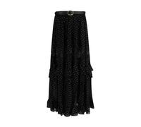 Self-Portrait Black Viscose Long Skirt - 8