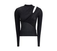 Self-Portrait Black Viscose Top - M