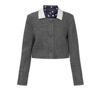 Self Portrait - Blazer con sciarpa removibile - - Jackets - Donna - Grigio - S