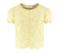 Self Portrait, ,Blouses & Shirts ,Donna ,Giallo ,L Lace Top