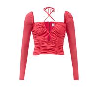Self Portrait, ,Blouses & Shirts ,Donna ,Rosa ,S Top audace con collo all`americana e cut-out