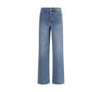 Self-Portrait Blue Cotton Straight-Leg Jeans - W25