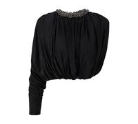 Self Portrait - Blusa corta decorada con microperlas - - Blouses & Shirts - Donna - Nero - S