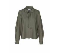 Self Portrait - Blusa Verde con Fiocco Aw25 - - Blouses & Shirts - Donna - Verde - M