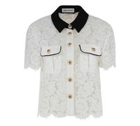 Self Portrait - Camicia in pizzo - - Blouses & Shirts - Donna - Bianco - S