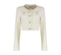 Self Portrait - Cardigan con bordi decorati - - Jackets - Donna - Bianco - S