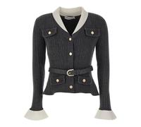 Self Portrait - Cardigans - - Knitwear - Donna - Grigio - S