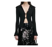 Self Portrait - Cardigans - - Knitwear - Donna - Nero - L