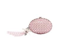 Self Portrait - Clutch con Catena e Cristalli Ovale - - Bags - Donna - Rosa - ONE SIZE