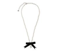 Self Portrait - Collana con fiocco nero e perle - - Accessories - Donna - Multicolore - ONE SIZE