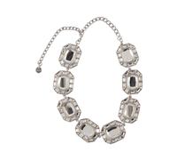 Self Portrait - Maxi Crystal Necklace - - Accessories - Donna - Grigio - ONE SIZE