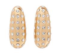 Self Portrait - Crystal Bar Earrings - - Accessories - Donna - Giallo - ONE SIZE