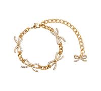 Self Portrait - Crystal Bow Bracelet - - Accessories - Donna - Giallo - ONE SIZE