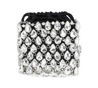 Self Portrait - Crystal Chainmail Mini Bag - - Bags - Donna - Nero - ONE SIZE