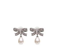 Self Portrait - Crystal Drop Earrings - - Accessories - Donna - Grigio - ONE SIZE