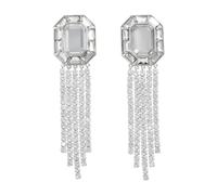 Self Portrait - Crystal Droplet Earrings - - Accessories - Donna - Grigio - ONE SIZE