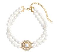 Self Portrait - Crystal Pearl Choker - - Accessories - Donna - Grigio - ONE SIZE