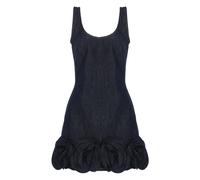 Self Portrait - Denim Flower Dress - - Dresses - Donna - Blu - 2XS