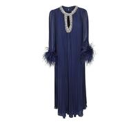 Self Portrait, ,Dresses ,Donna ,Blu ,S Chiffon Feather Midi Dress